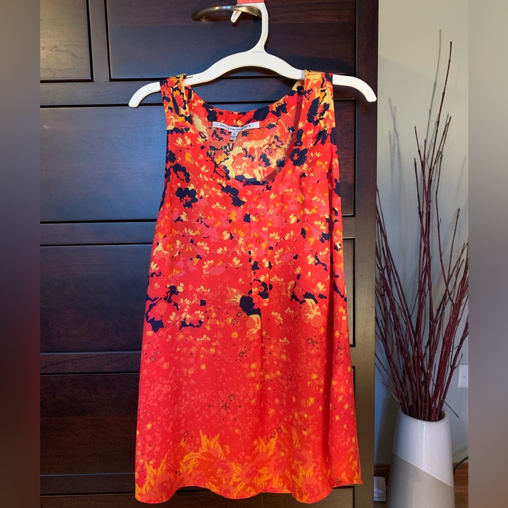 Racerback blouse top